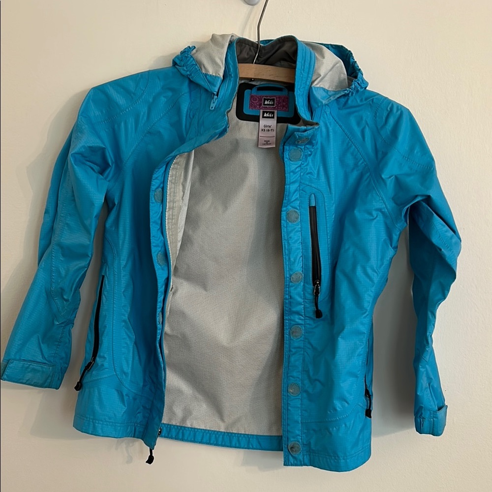 REI Blue Raincoat